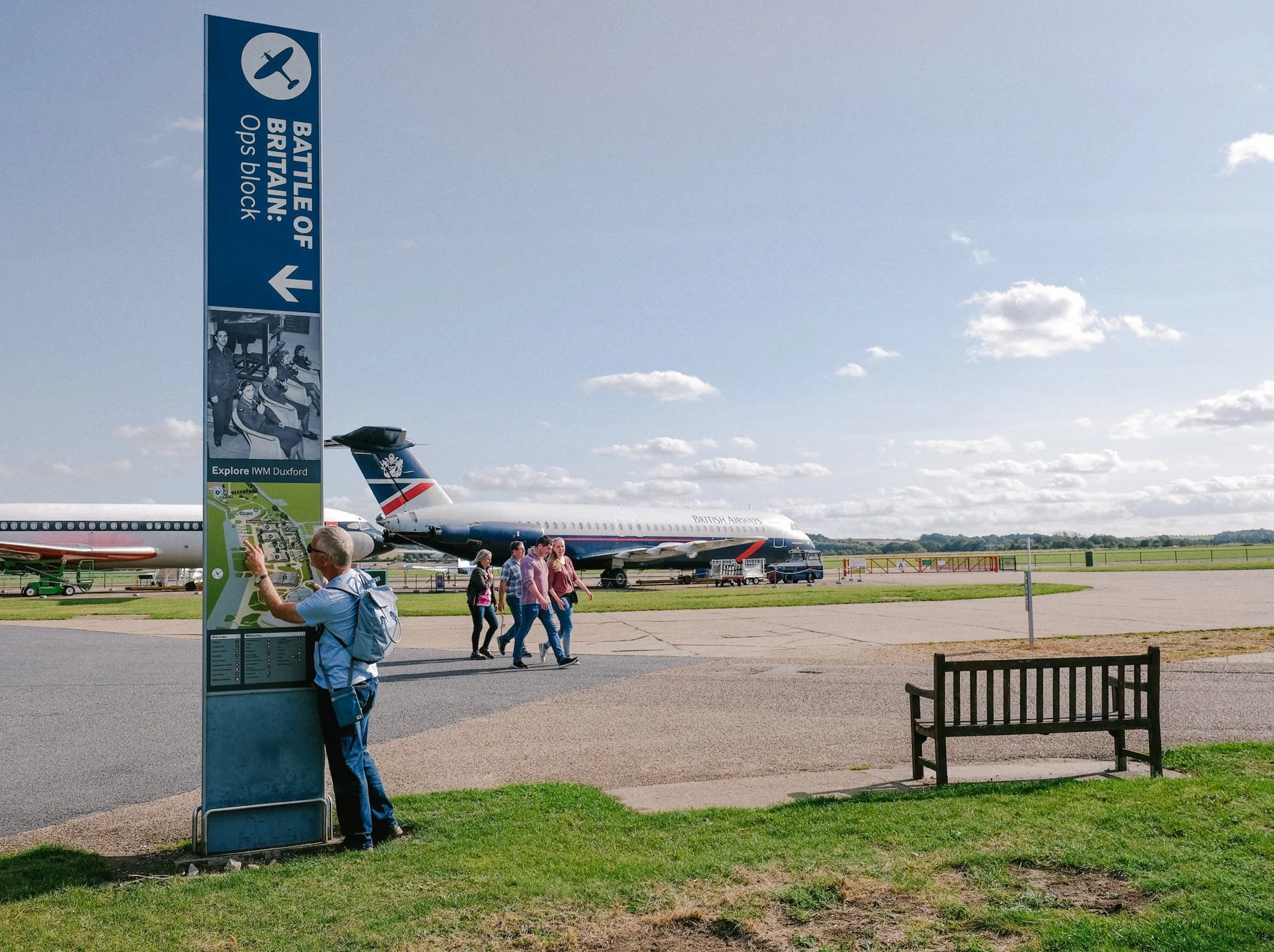 Duxford signage