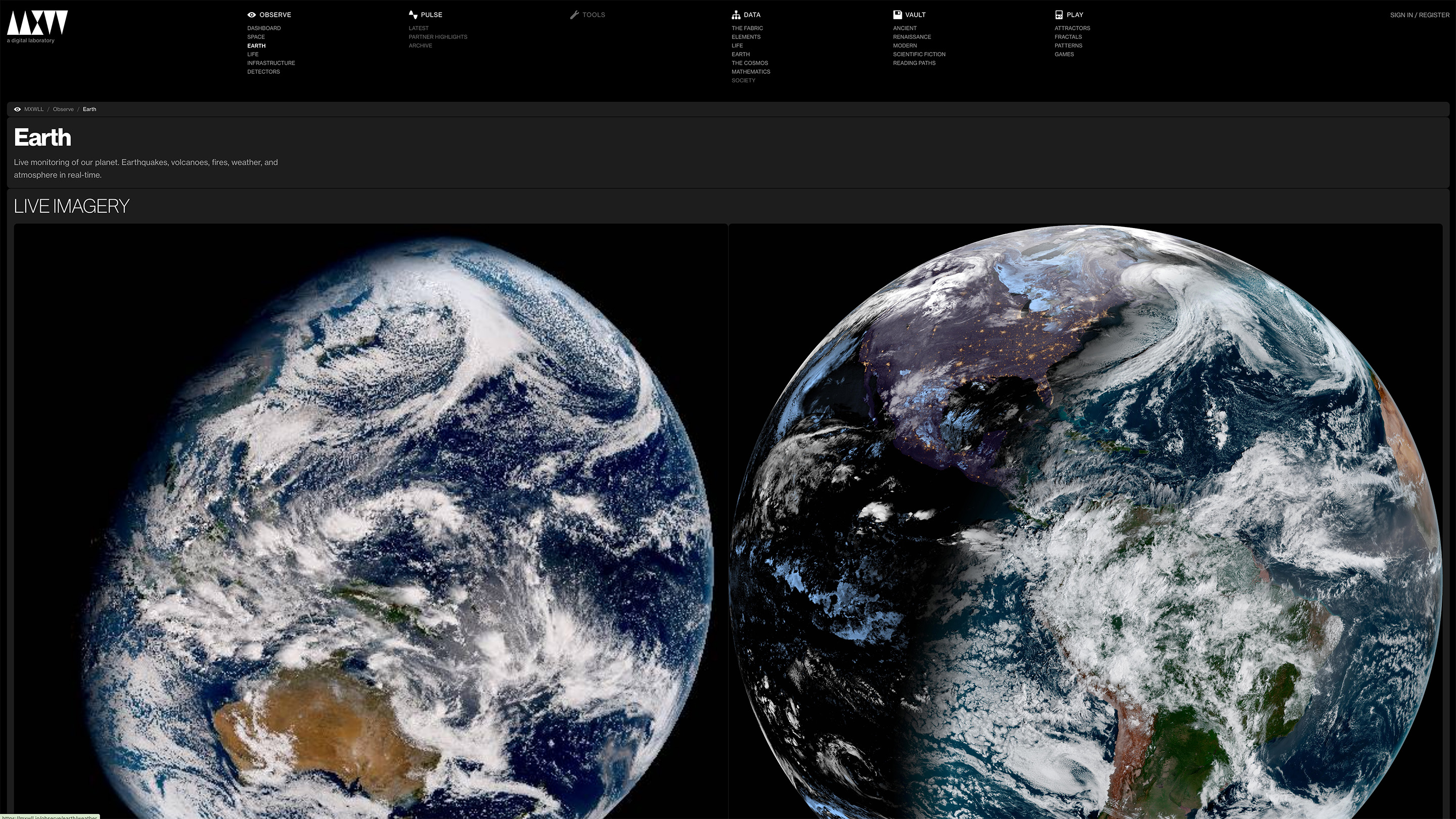 Earthquake monitoring - global seismic data