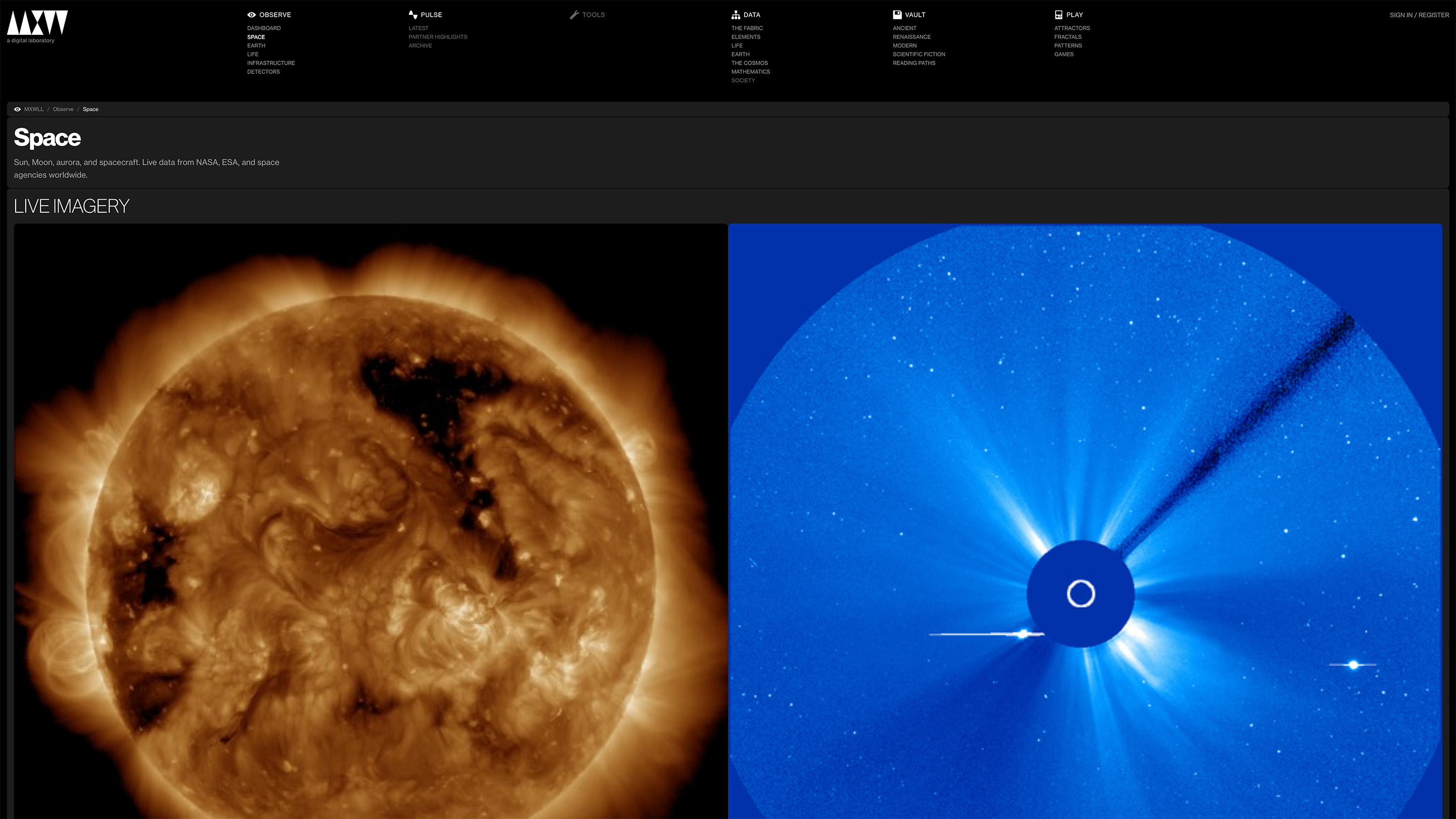 Space station tracking - ISS and Tiangong positions